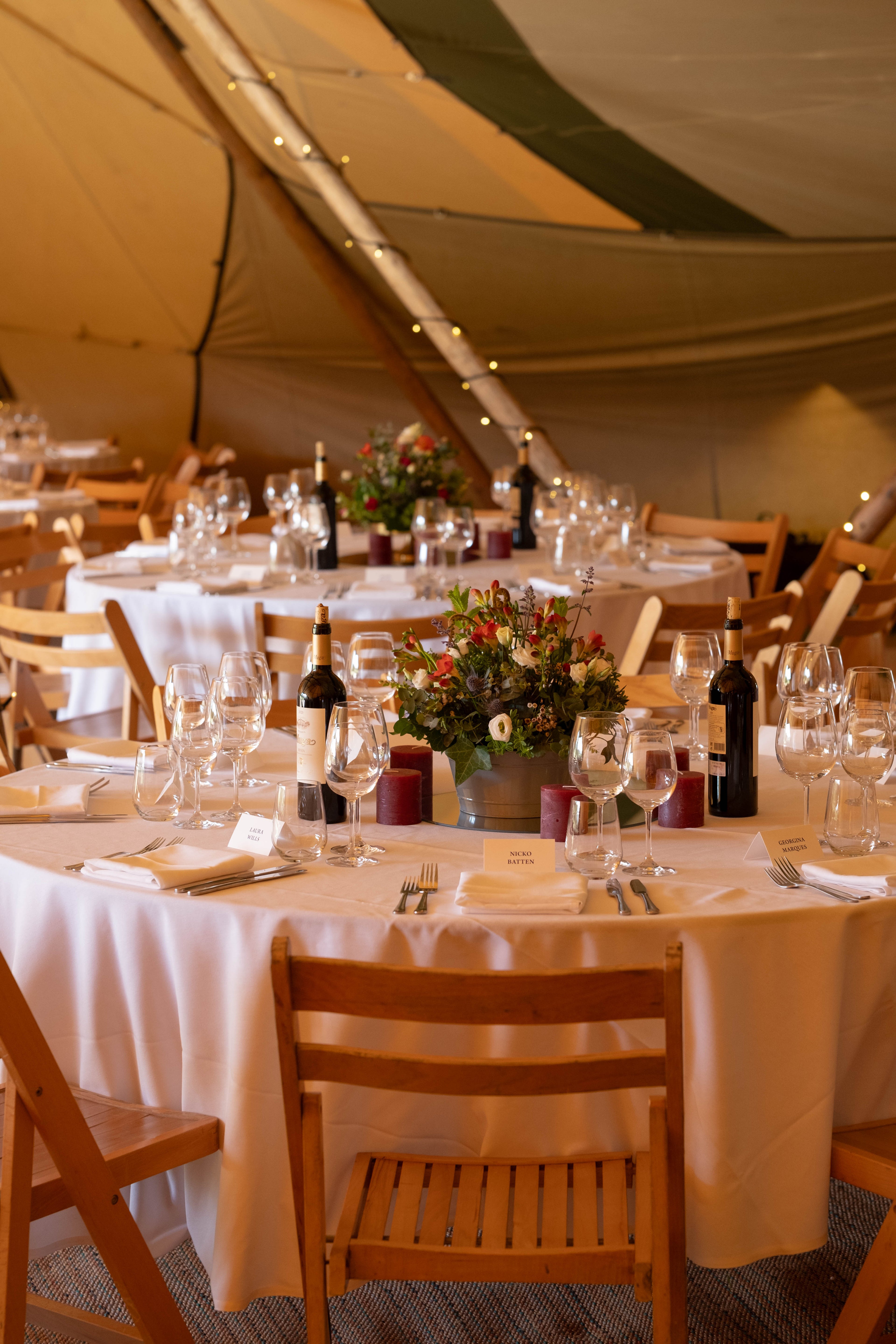 Outdoor event catering setup by Kitchen 94 London