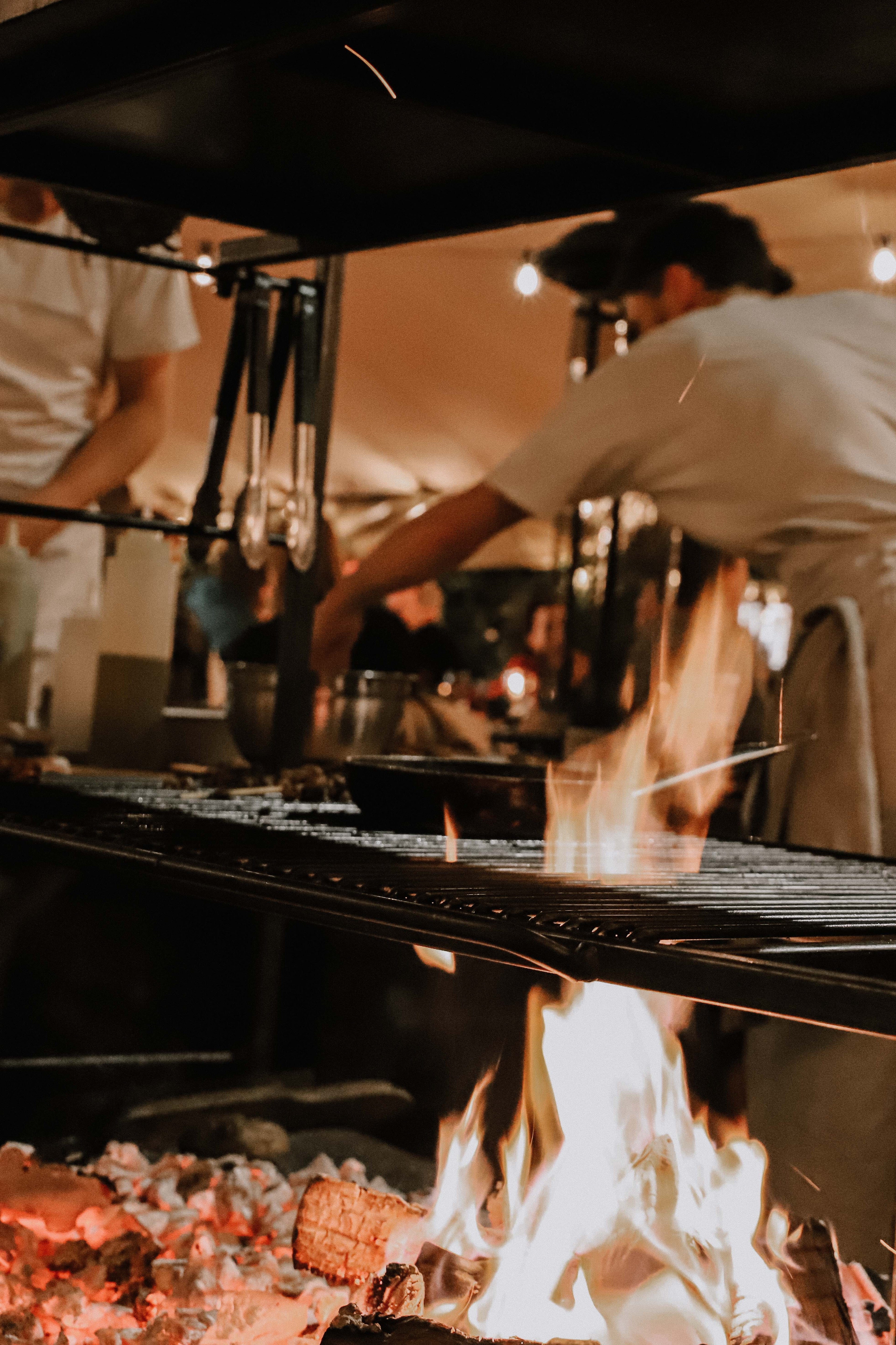 Live fire cooking and BBQ event catering by Kitchen 94 London