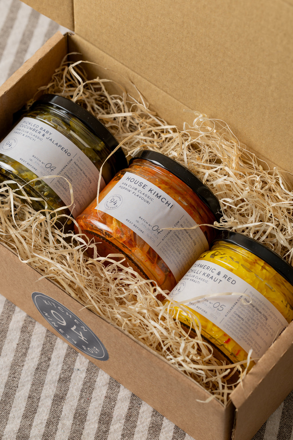 Kitchen 94 premium ferments collection display
