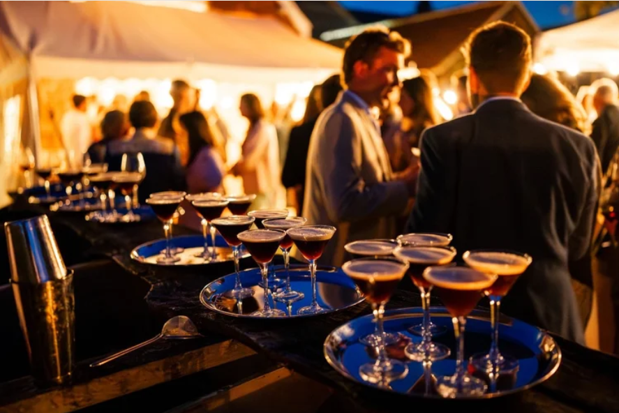 Welcome drinks and canapes for events by Kitchen 94 London