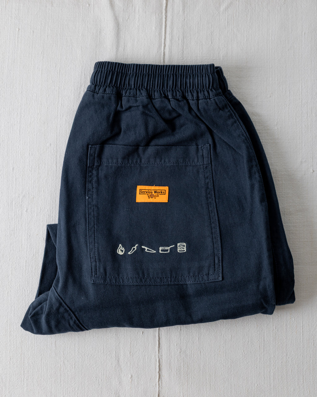 Service Works x Kitchen 94 dark navy trousers