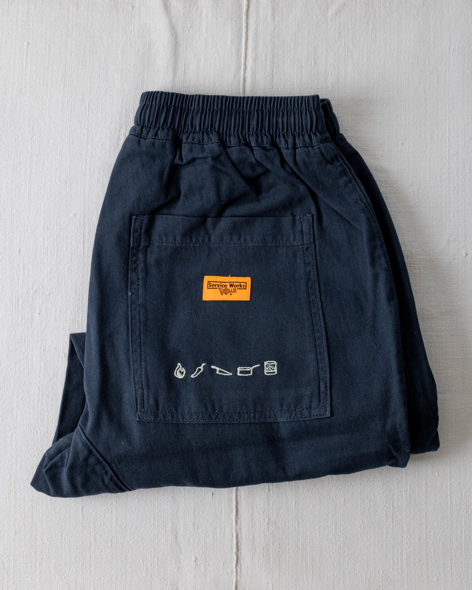 Service Works x Kitchen 94 dark navy trousers